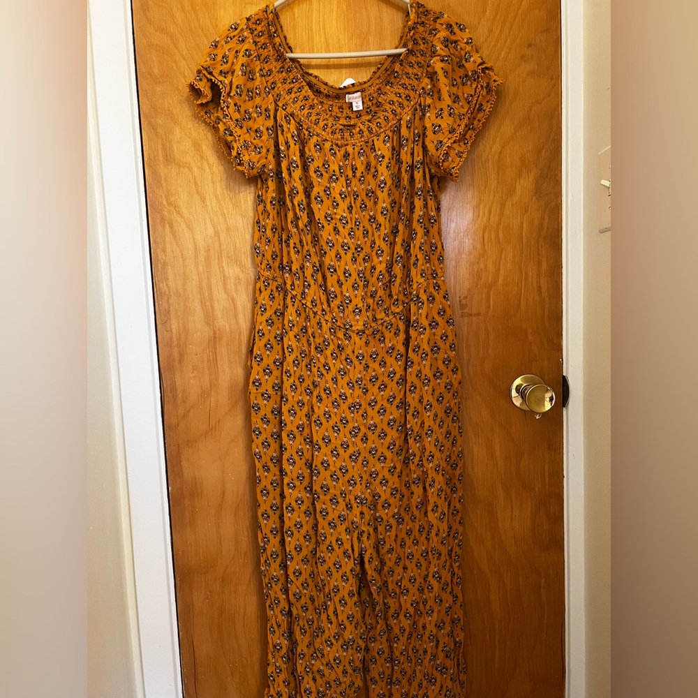 Off the shoulder flowy jumpsuit